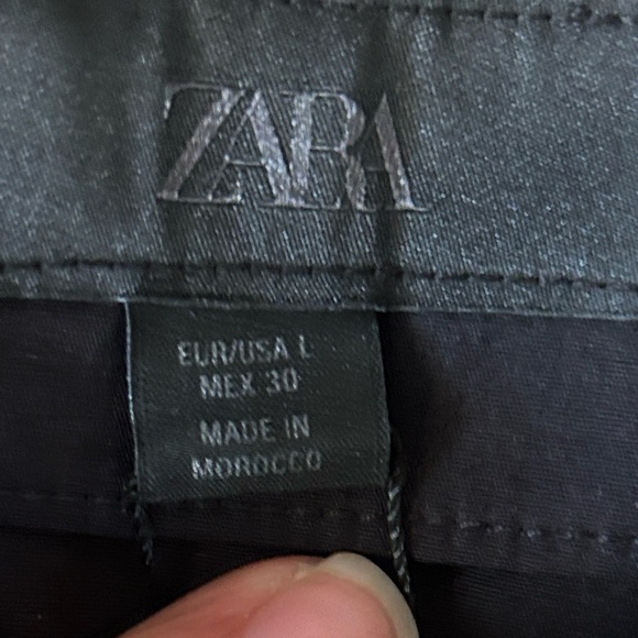 Zara Black Midi Skirt with Pleated A-Line - Picture 9 of 14